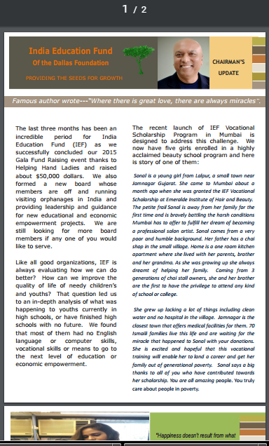 WEF Newsletter